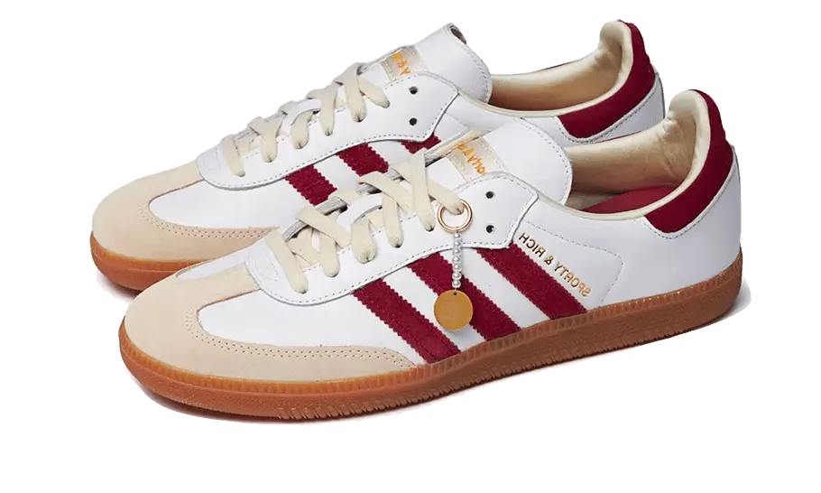 Adidas Samba Sporty & Rich White Collegiate Burgundy