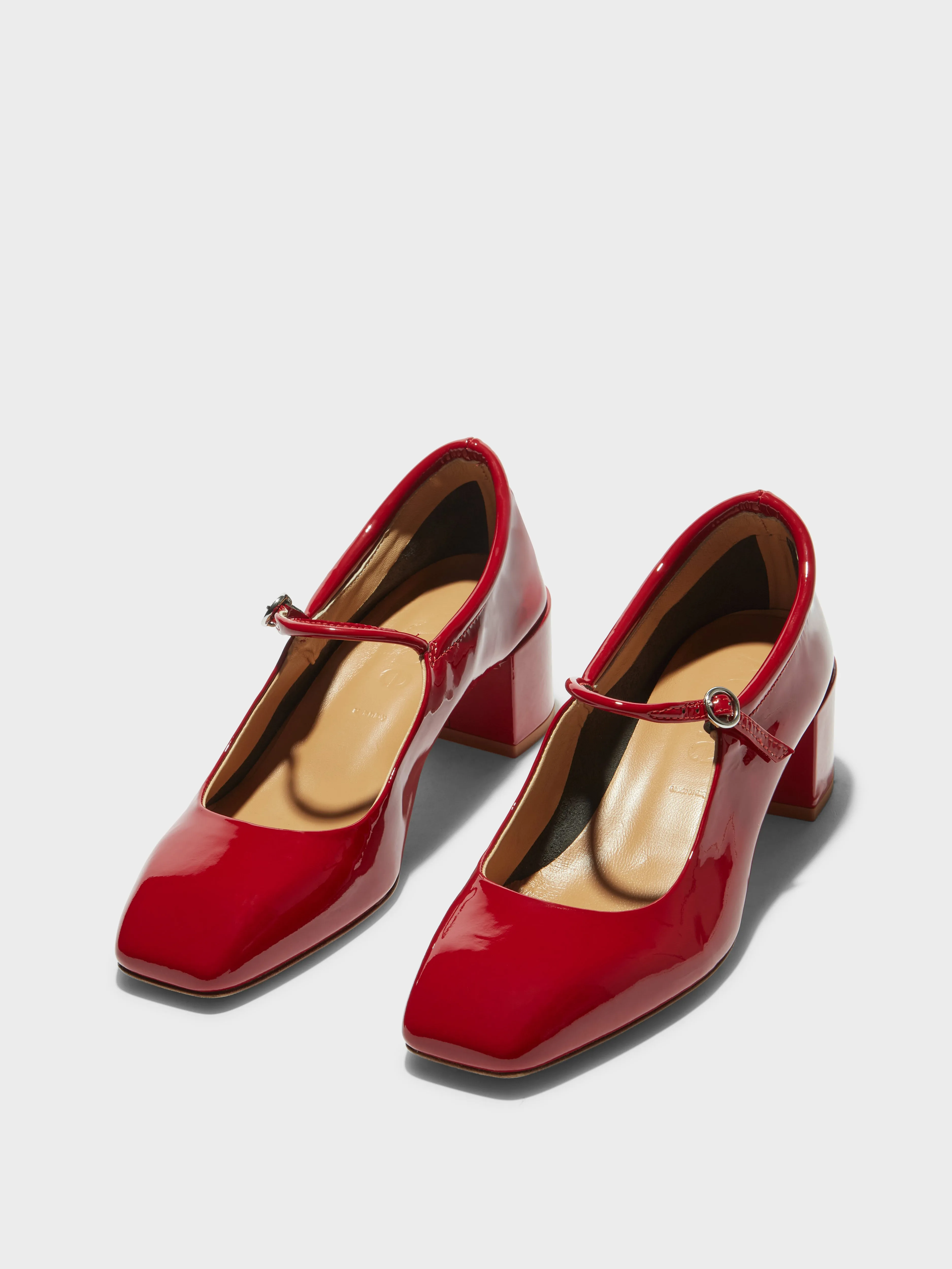 Aline Leather Mary-Jane Pumps