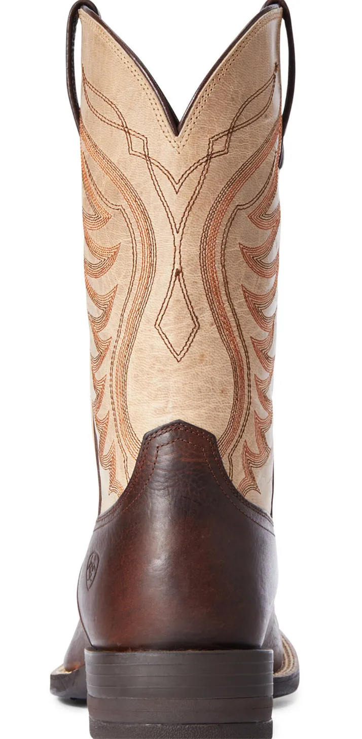 Ariat Mens Amos Barley Western Performance Boot Broad Square Toe