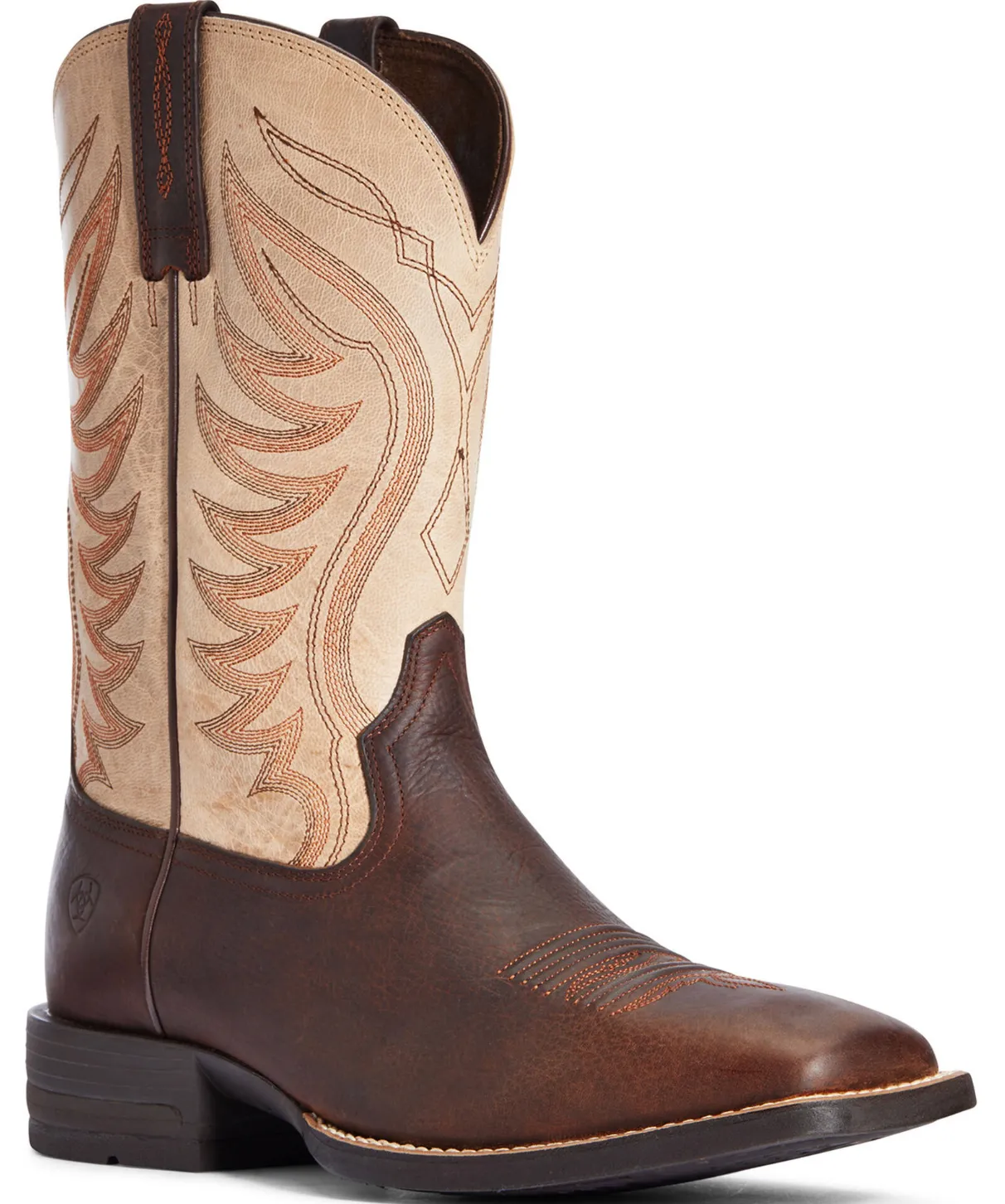 Ariat Mens Amos Barley Western Performance Boot Broad Square Toe