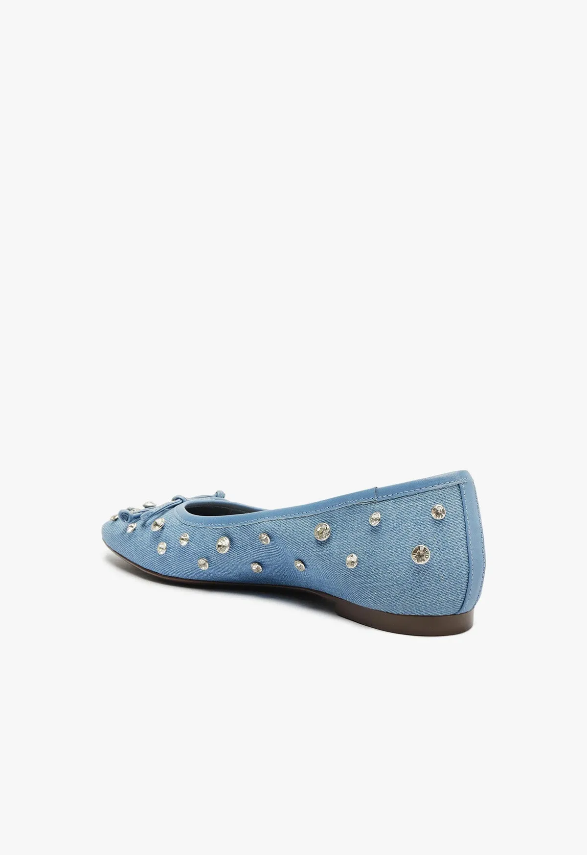 Arissa Shine Denim Flat