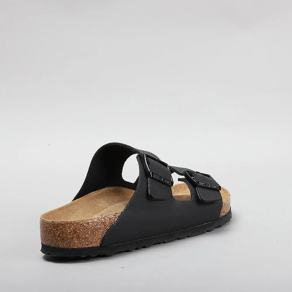 BIRKENSTOCK ARIZONA BLACK SOFT FOOTBED SANDALS