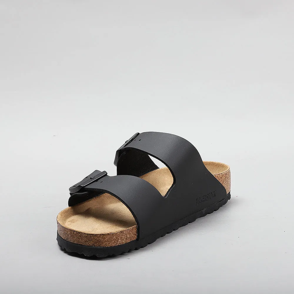 BIRKENSTOCK ARIZONA BLACK SOFT FOOTBED SANDALS