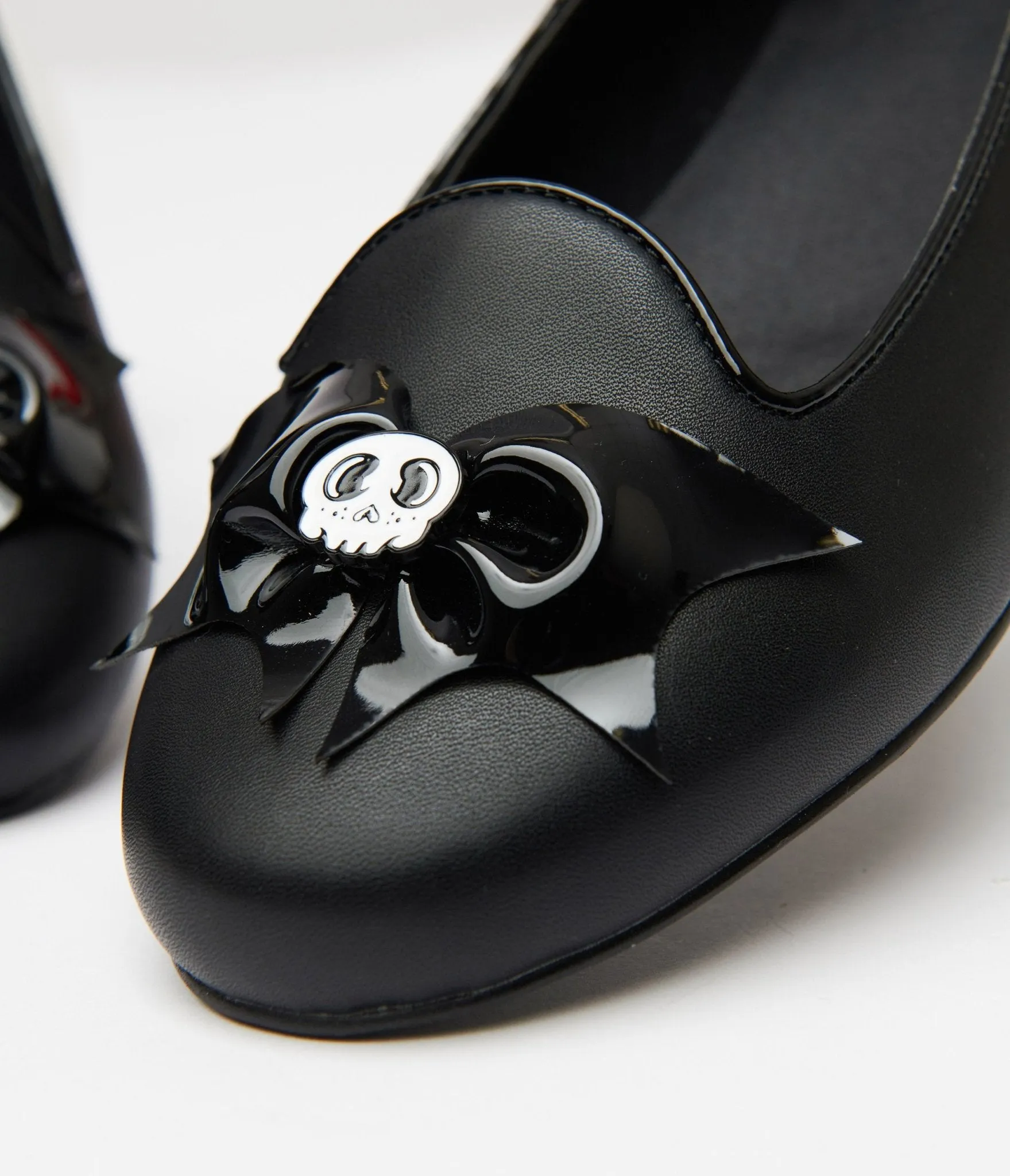 Black Bat & Skull Lydia Flats