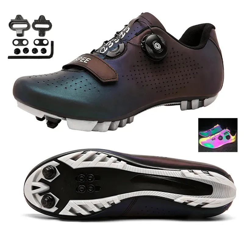 Cycling Shoes MTB Men Self-Locking Road Bike Shoes Speed Sneakers Racing Riding Boots Women SPD Pedal Mountain Bicycle Footwear