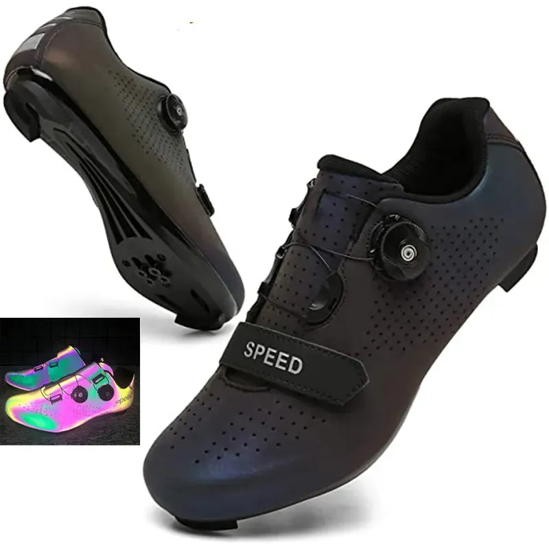 Cycling Shoes MTB Men Self-Locking Road Bike Shoes Speed Sneakers Racing Riding Boots Women SPD Pedal Mountain Bicycle Footwear