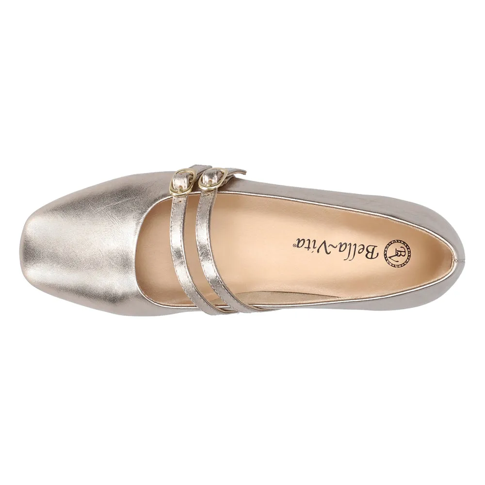 Davenport Metallic Mary Jane Flats