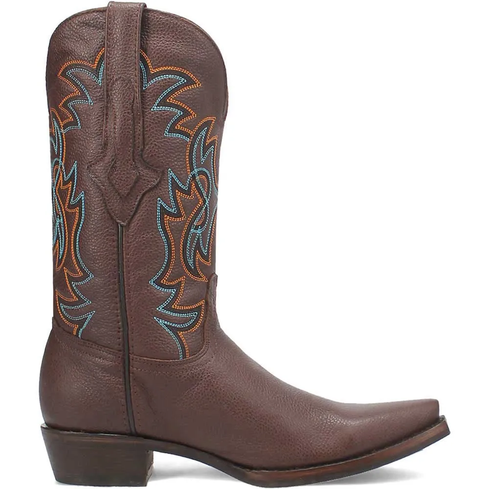 Dingo Gold Rush Brown Leather Snip Toe Western Boots