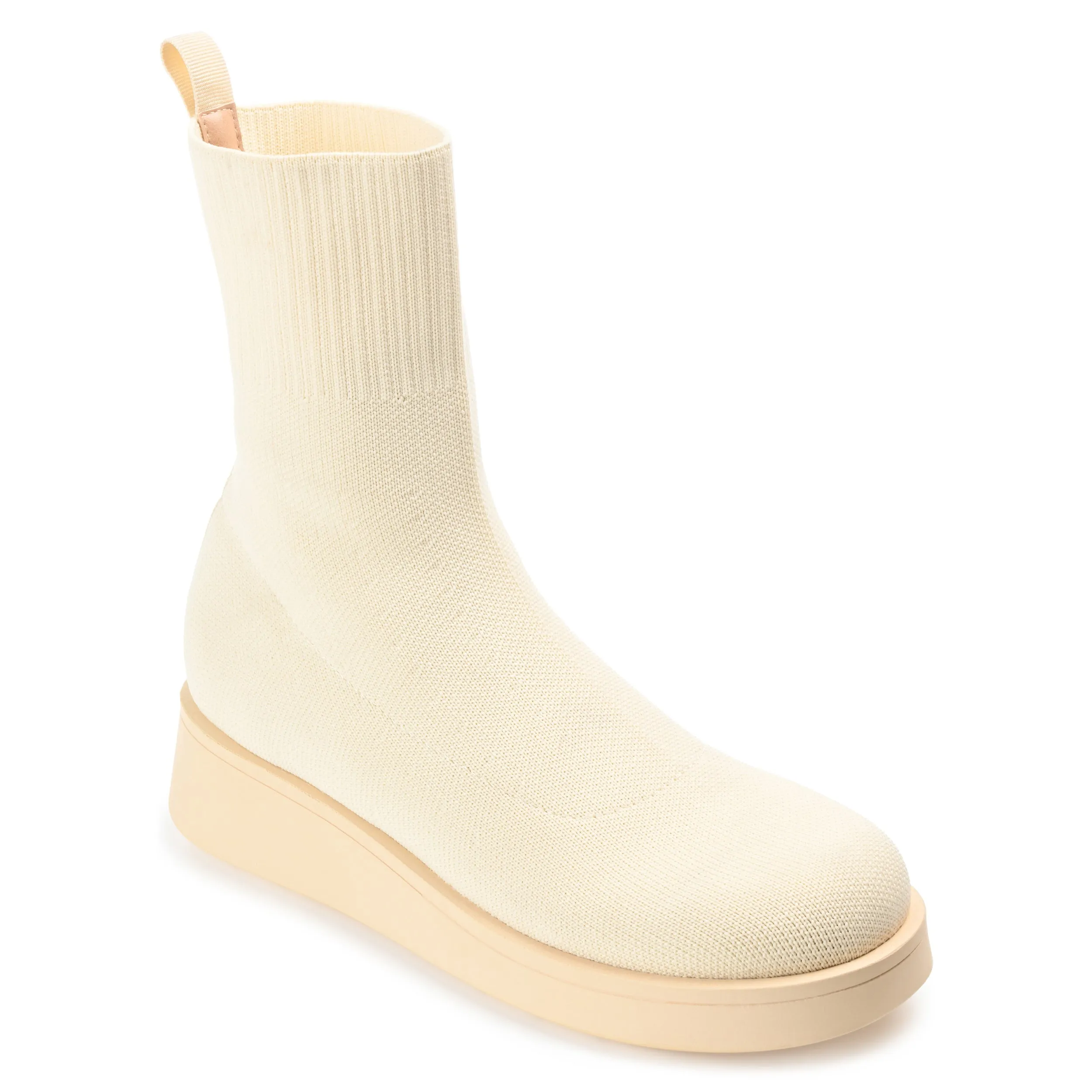 EBBY PLATFORM SOCK BOOT IN KNIT FABRIC