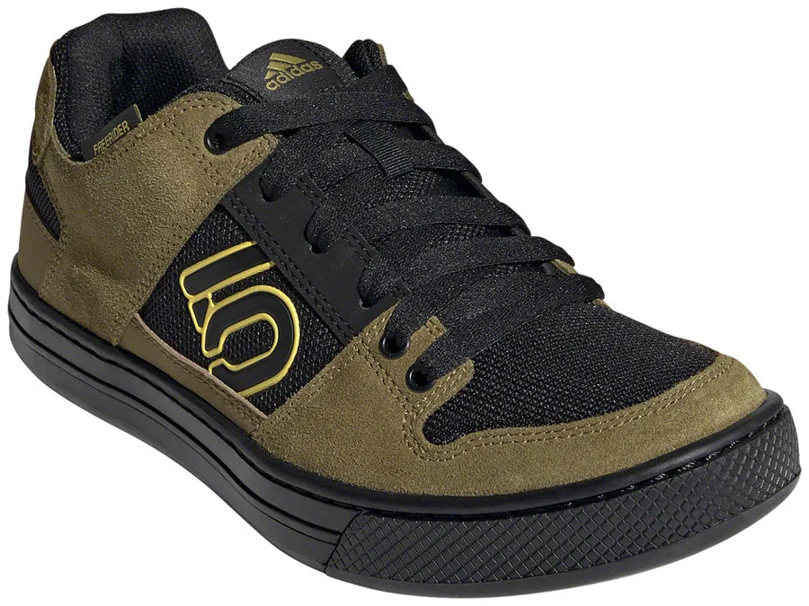 Five Ten Freerider Flat Shoe - Men's, Hazy Yellow / Wild Moss / Core Black