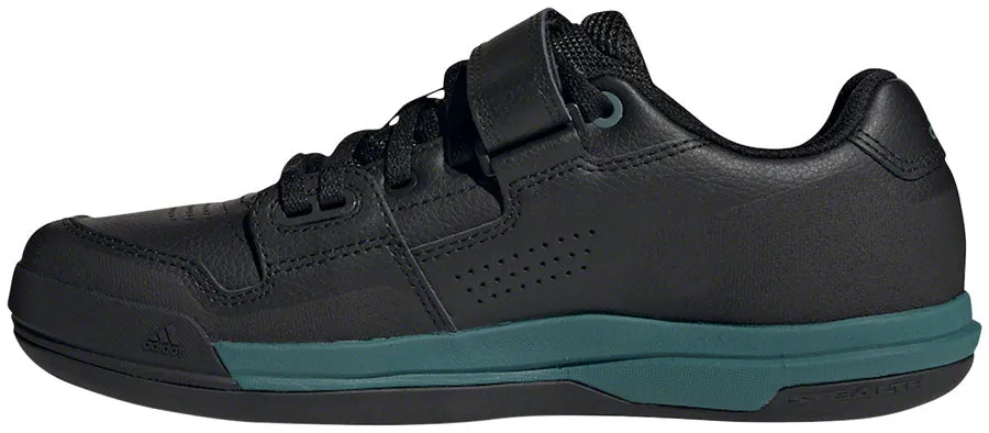 Five Ten Hellcat Clipless Shoe  -  Women's, Core Black / Crystal White / Hazy Emerald