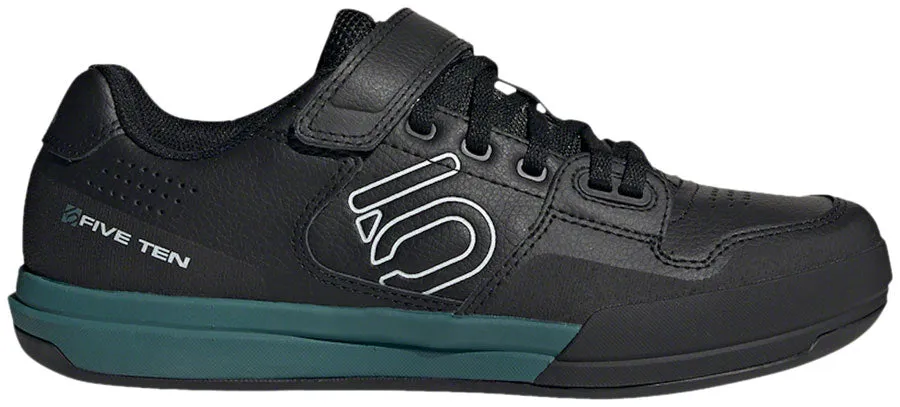 Five Ten Hellcat Clipless Shoe  -  Women's, Core Black / Crystal White / Hazy Emerald