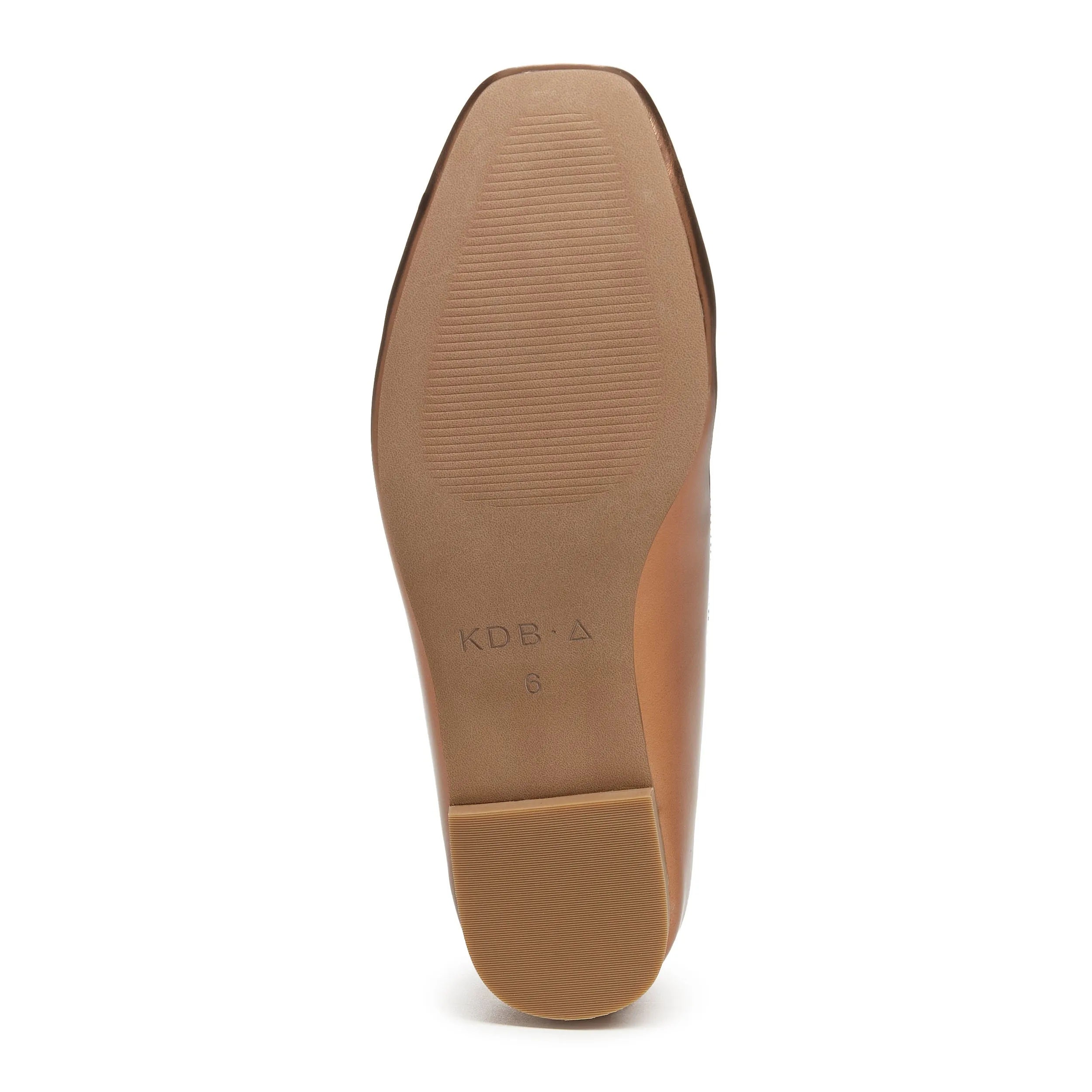 Frankie Cognac Metallic Ballet Flats