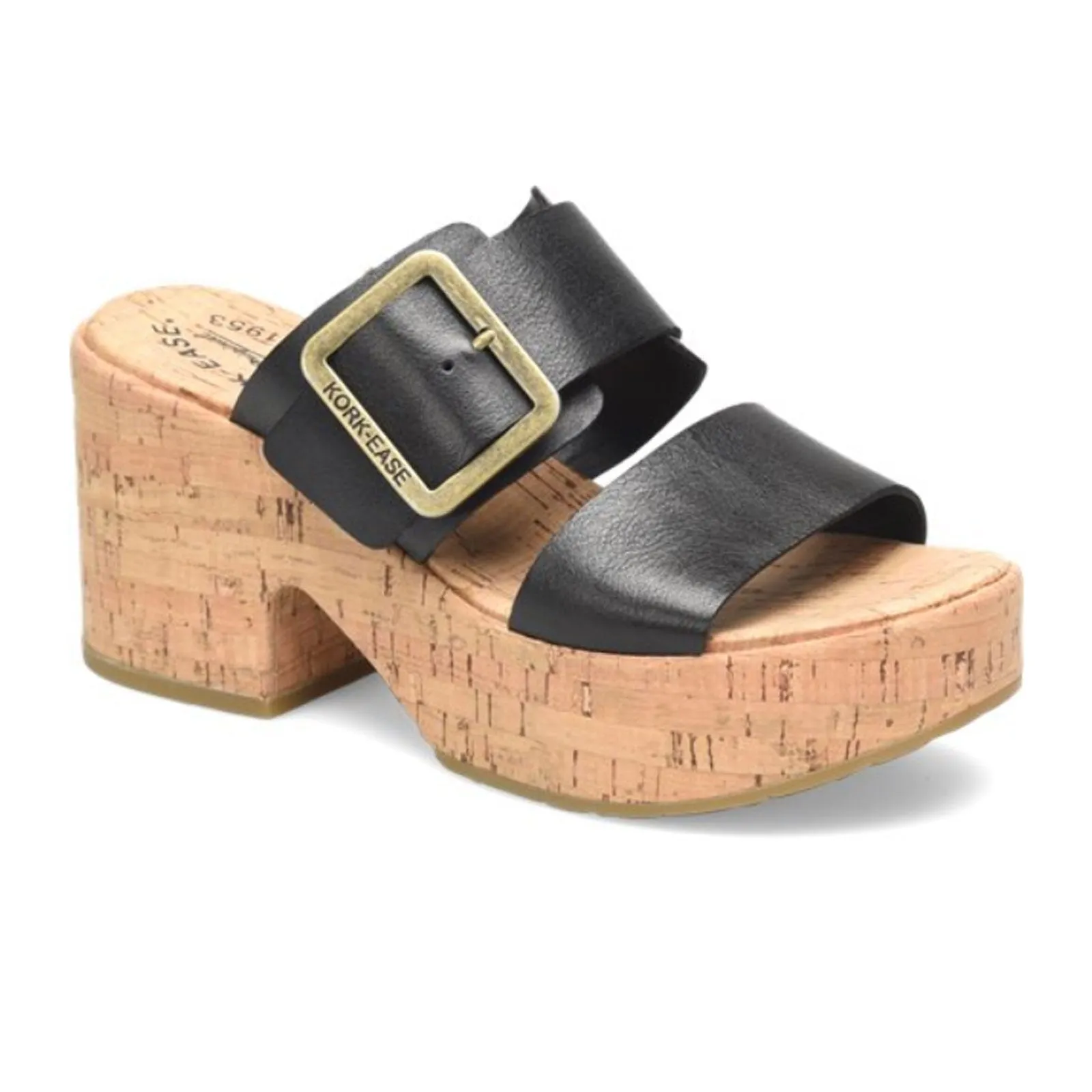 Kork-Ease Taige Wedge Sandal (Women) - Black