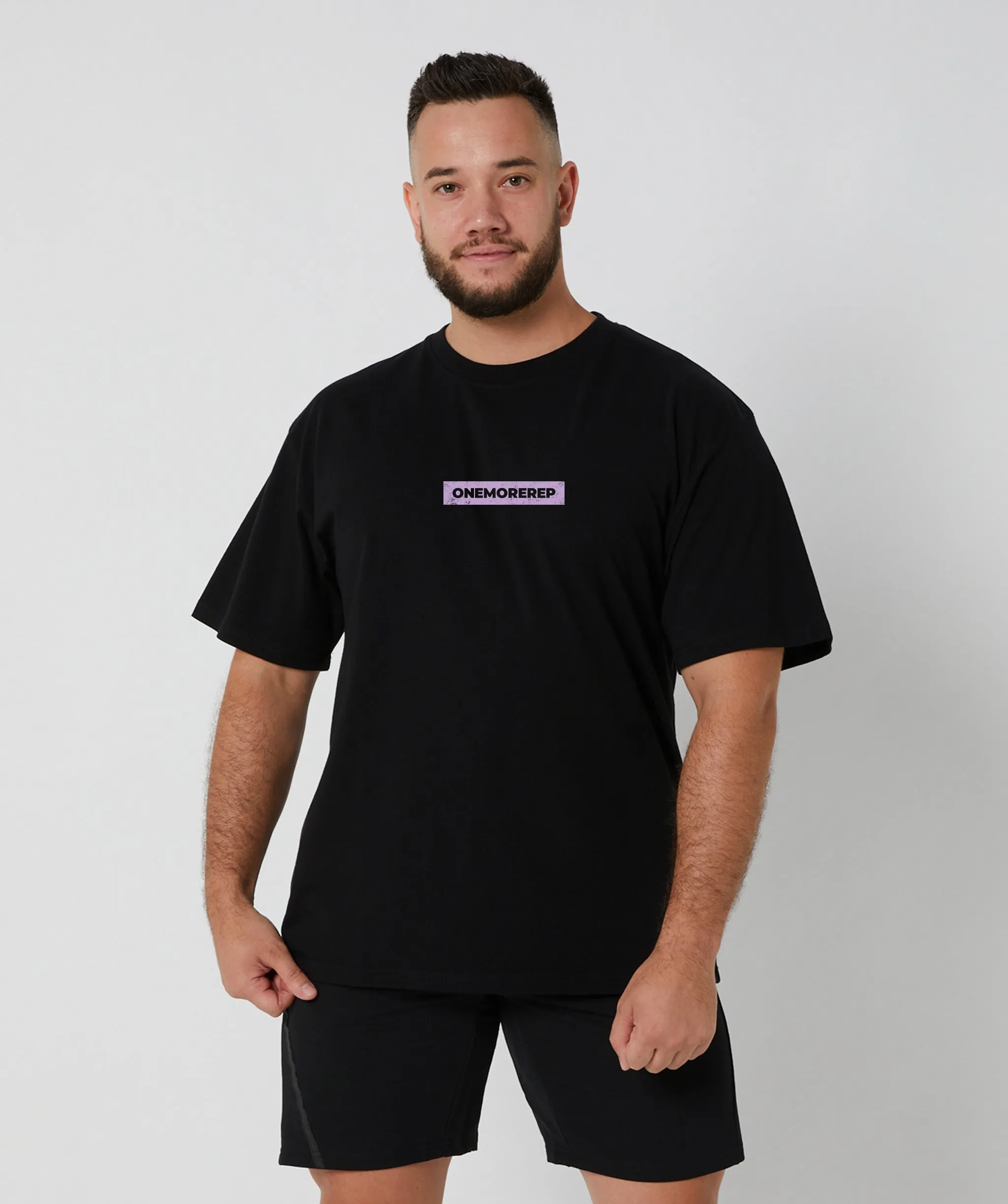 Lifting Club Tee Black/Lilac