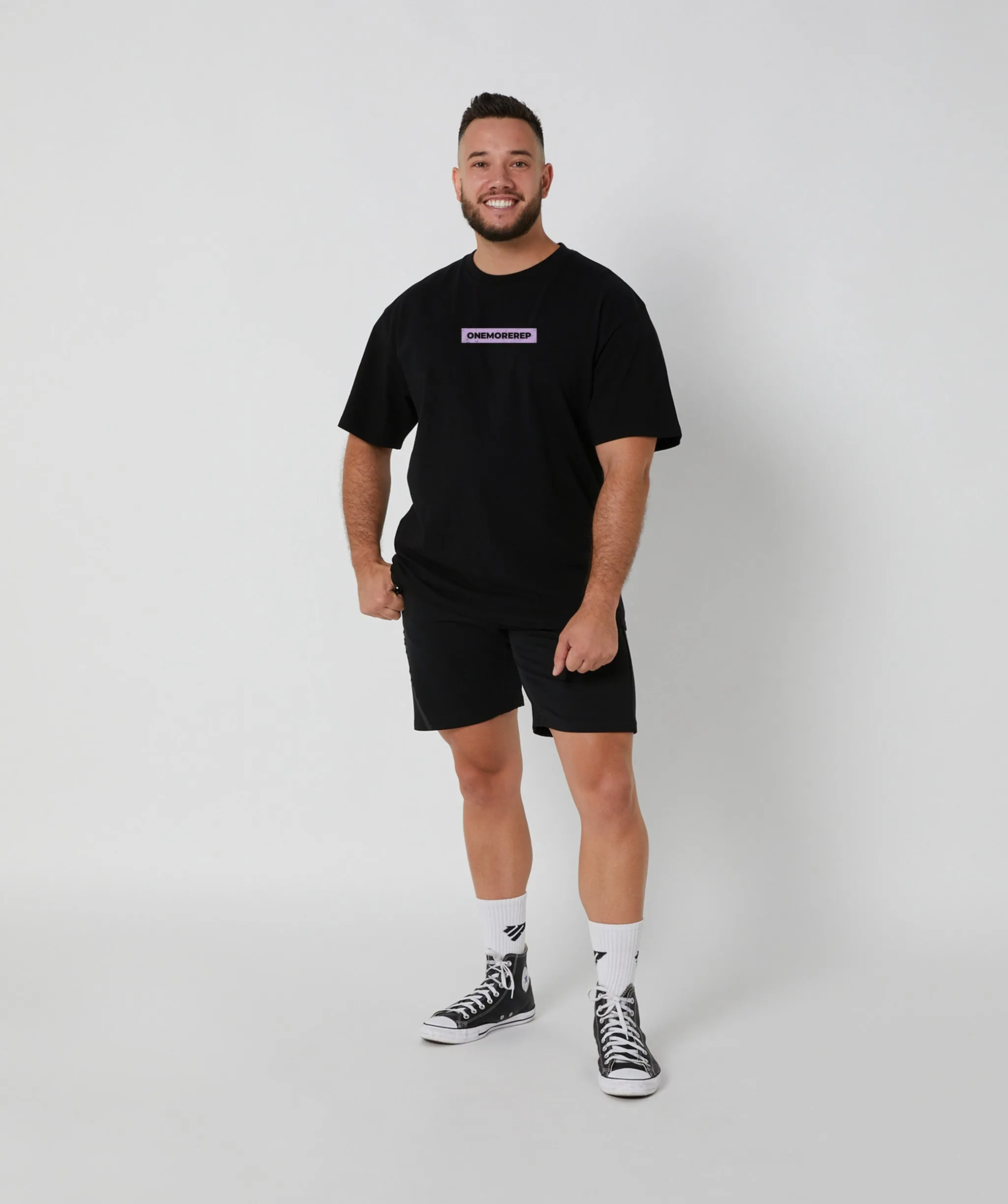 Lifting Club Tee Black/Lilac