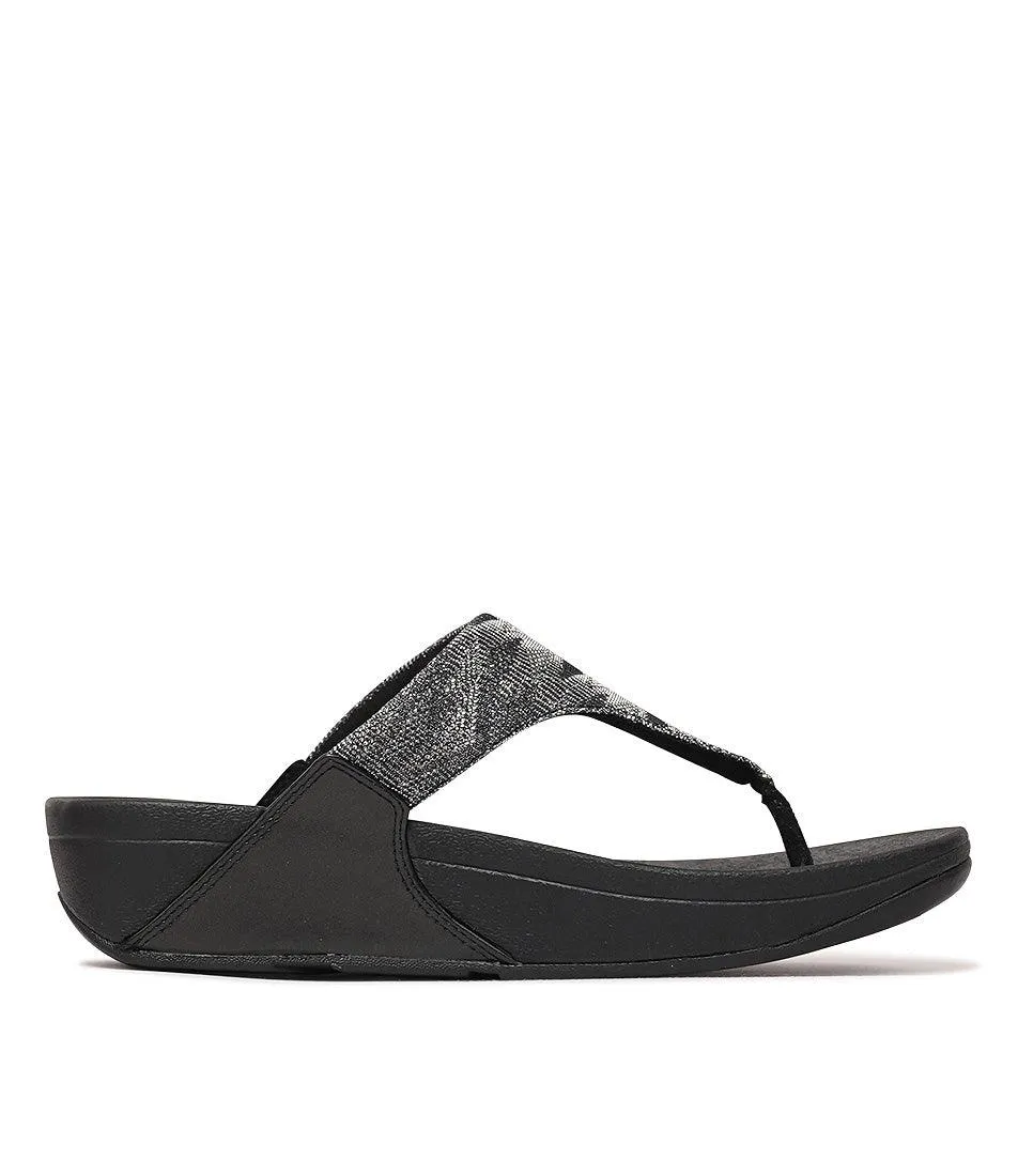 Lulu Glitz All Black Sandals