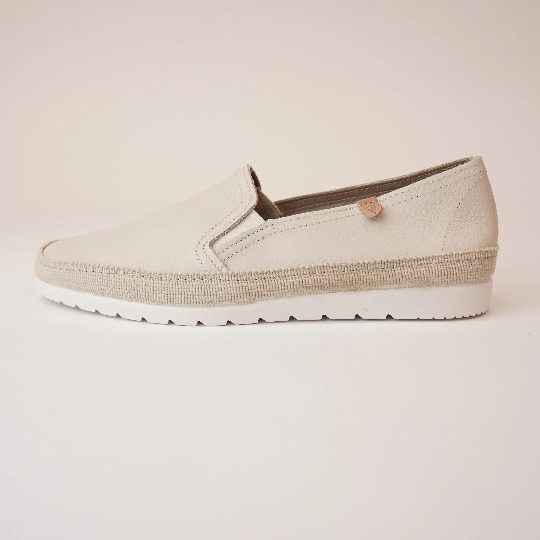 Nuria Crudo Leather Espadrilles