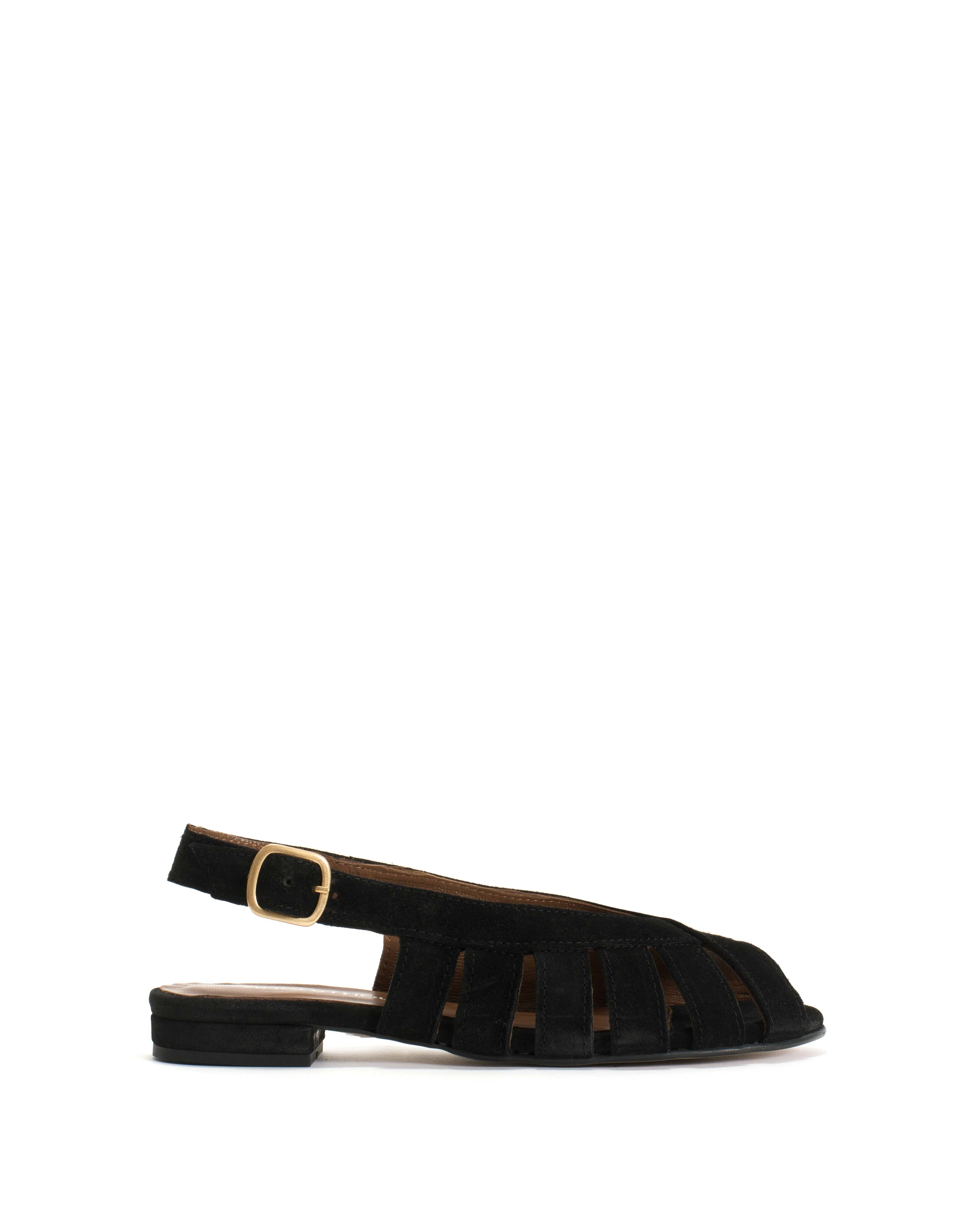 Sophie 20 Calf suede Black