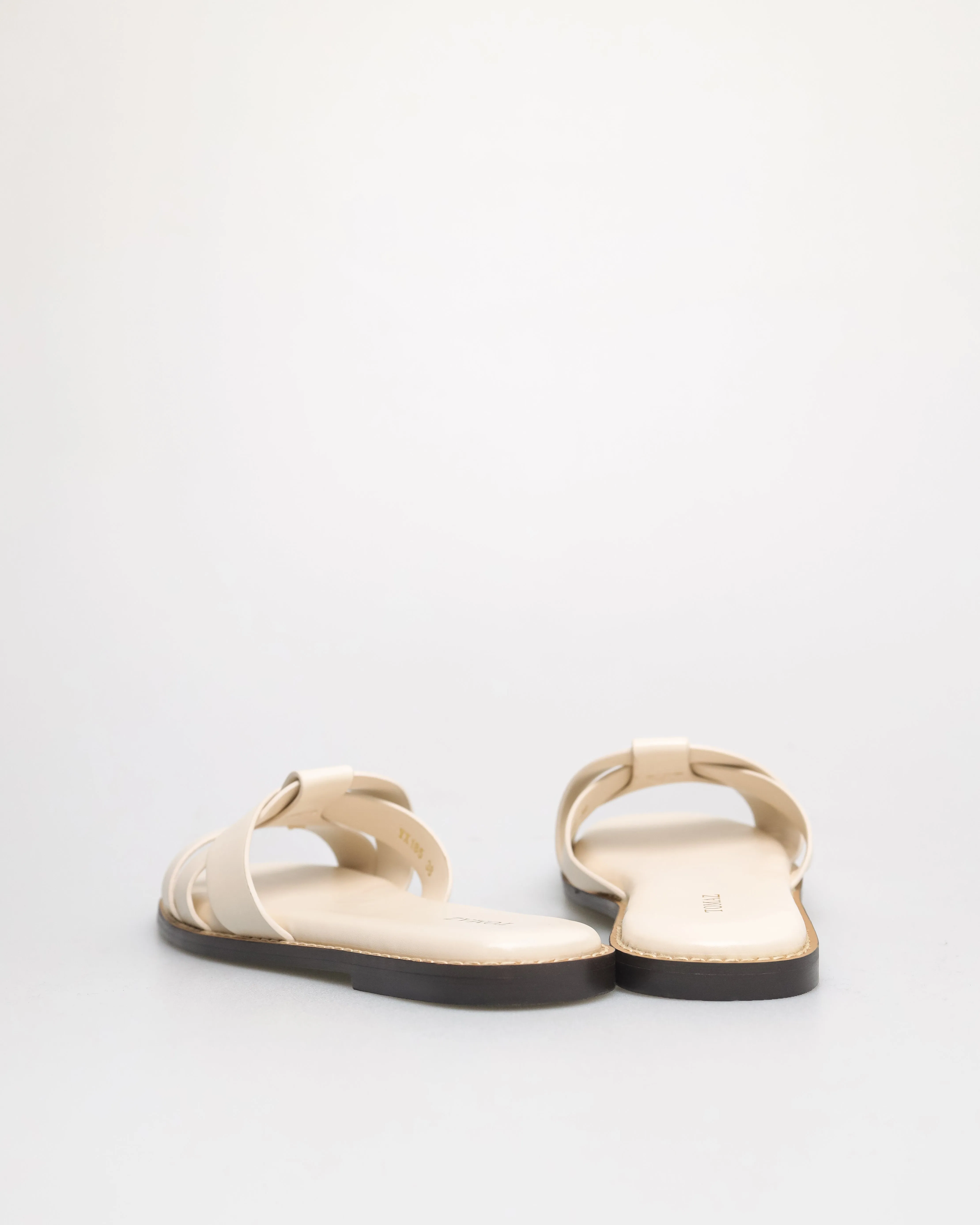 Tomaz YX185 Ladies Crossover Sandals (Cream)