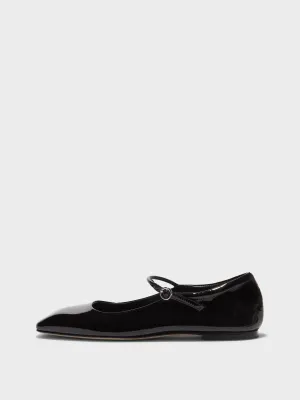 Uma Leather Mary-Jane Flats