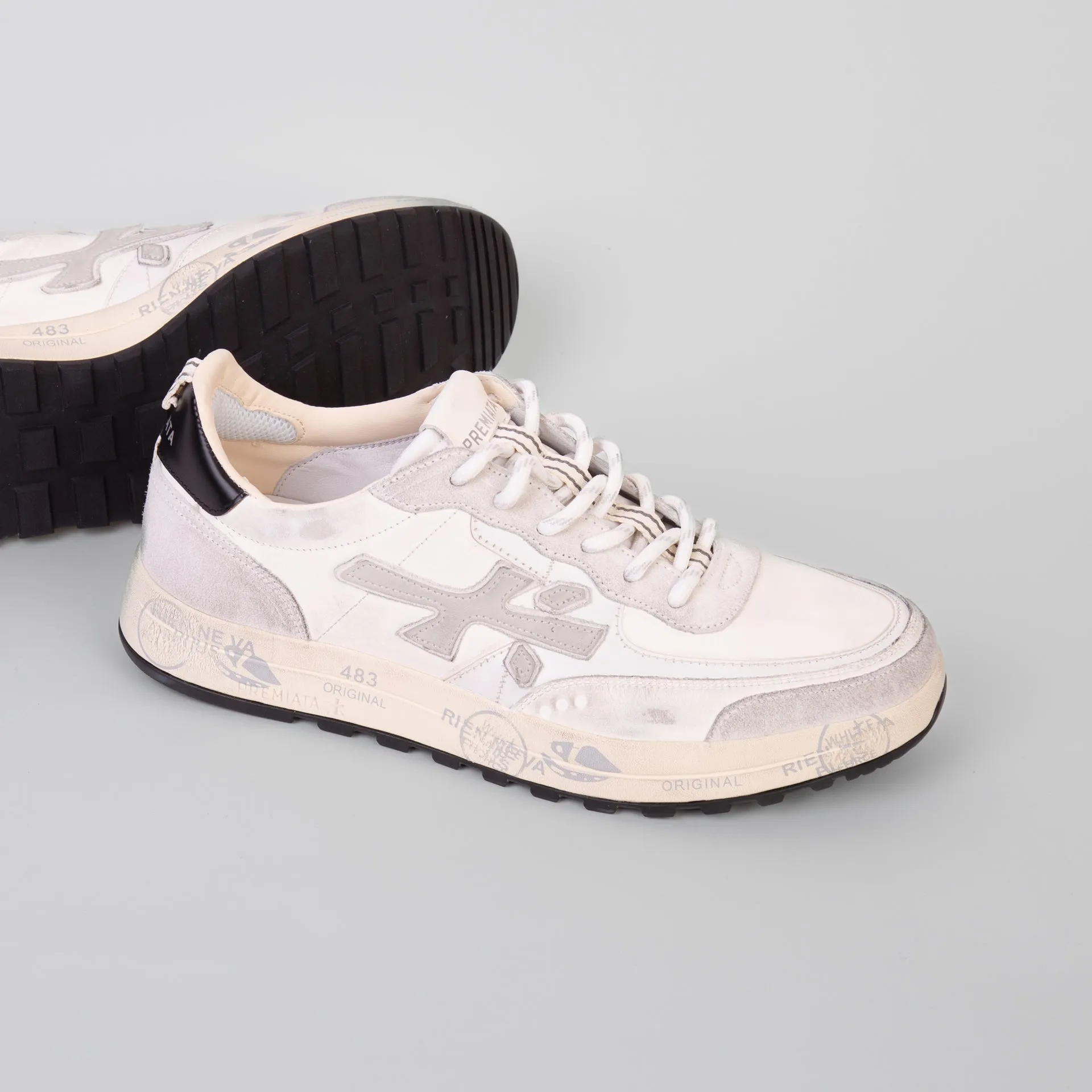 WHITE PREMIATA SNEAKERS NOUS 6765 WHITE