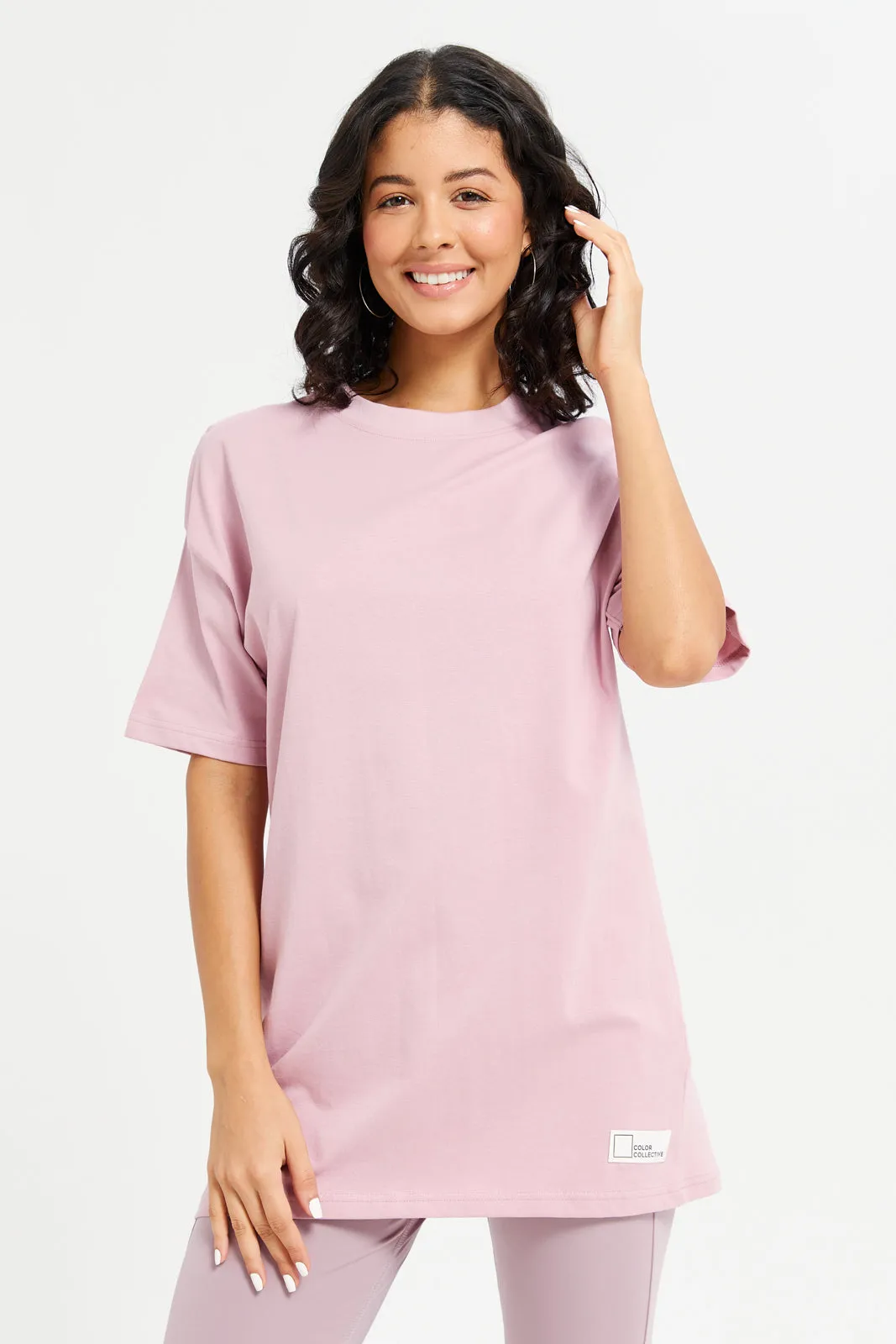 Woman Pink Active T-Shirt