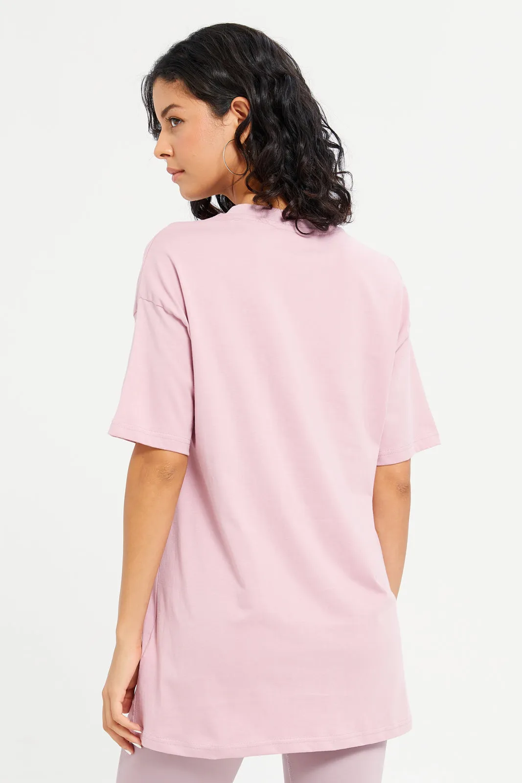 Woman Pink Active T-Shirt