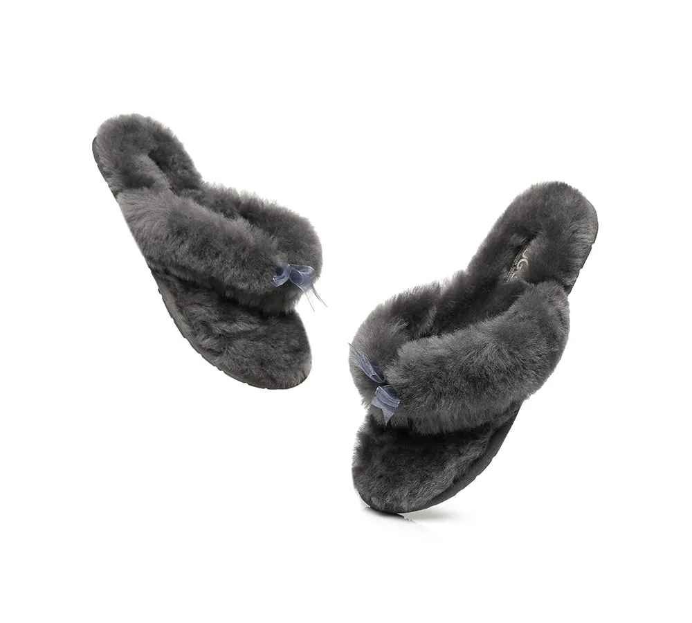 Women Fluffy Slides Thongs Cinderella