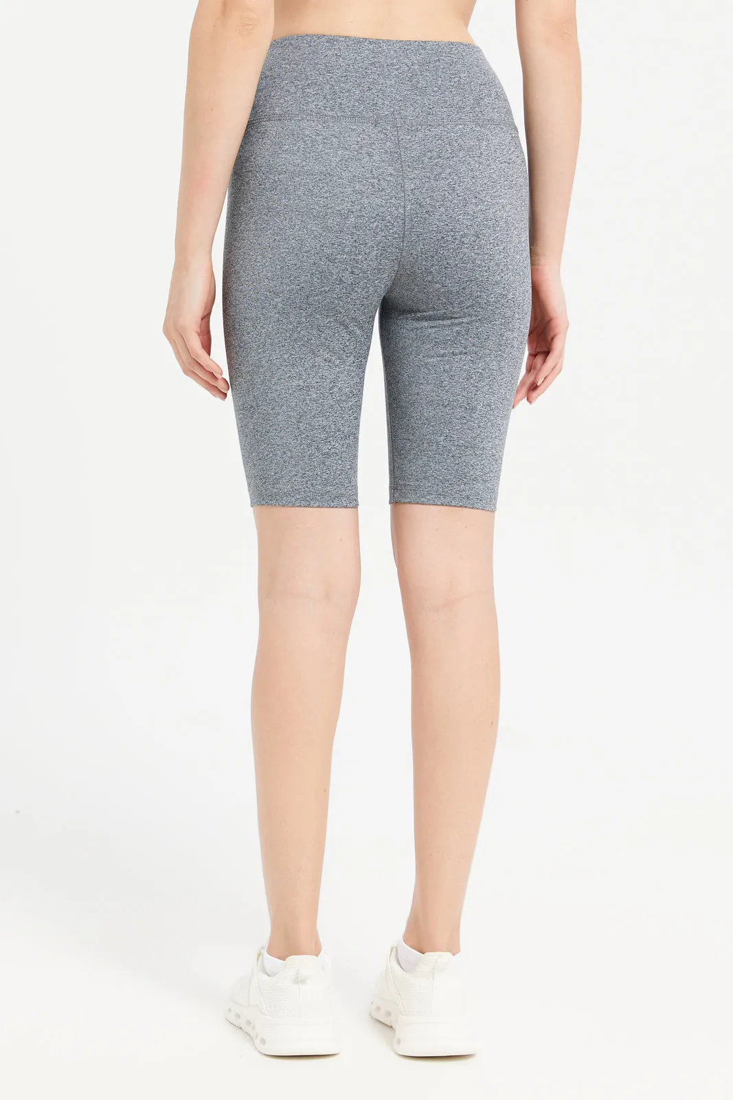 Women Grey Performance Shorts